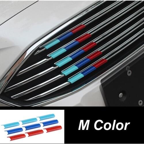 9Pcs Plastic Car Front Grille Grill Cover Trim M Color Fit for Renault Koleos Latitude Fluence Coupe Megane Clio