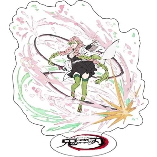 Anime Demon Slayer Acrylic Figure Kanroji Mitsuri Special effects Tanjirou Nezuko Stand Model Accessories For Boys Girls Gifts