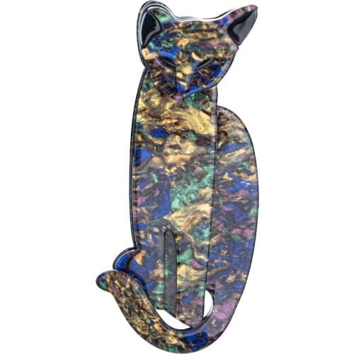 Acrylic Fox Brooches And Pins For Women Ladies Handmade Resin Lovely Cats Animal Brooch Scarf Badges Fashion Female Accessories