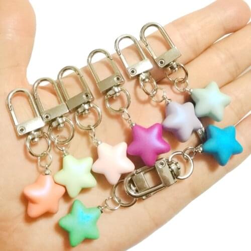 Cute Girl Heart Keychain Fashion Candy Color Love Heart Charm Key Chain Women Bag Car Trinket Female Jewelry Party Wedding Gifts