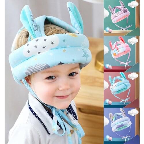 Children Anti-fall Harnesses Cap Infant Safety Helmet Headrest Toddler Soft Baby Hat Learn To Walk Hat Baby Protective Cap