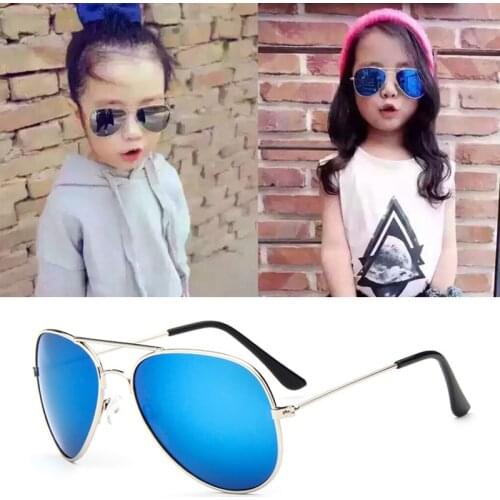 Retro Children Kids Pilot Sunglasses Eyewear Shades Outdoor Eye Glasses Boys Girls Holiday Sports Travel Party Students