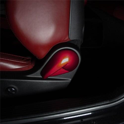 For Dodge Challenger 2015-2020 Carbon Fiber Interior Seat Wrench Handle Cover Trim Decorative Protection