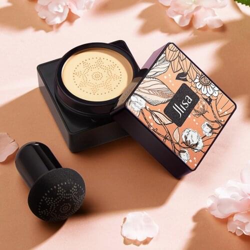 Natural Air Cushion BB Cream Mushroom Head CC Foundation Concealer Whitening Waterproof Face Base Tone Makeup Korean Cosmetic M