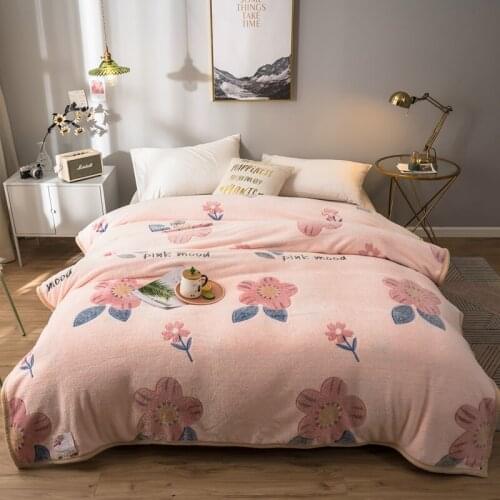Fleece Blanket Winter Snowflake Velvet Flannel Thick Bedspreads Cartoon Bed Sheet Cover Adult Children Sofa Throws Home Textile