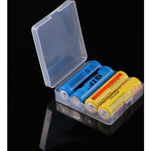 H7JA Durable 5pc 4X18650 Battery Holder Case 18650 Battery Storage Box Rechargeable Battery Power Bank Plastic Cases