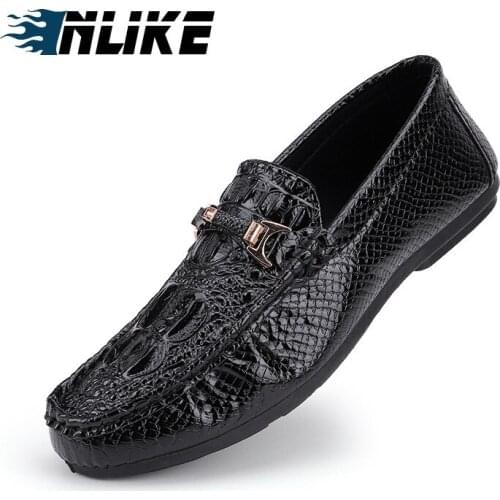 INLIKE Men Casual Shoes Male Loafers Slip-On Cheap Doug Shoes Breathable Comfortable Boat Flat Footwear
