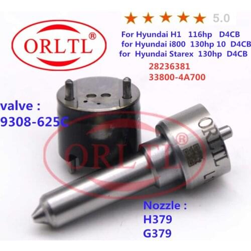 INJECTOR VALVE 9308-625C NOZZLE H379 G379 REPAIR KITS (7135-576 )FOR 28236381 33800-4A700 Hyundai