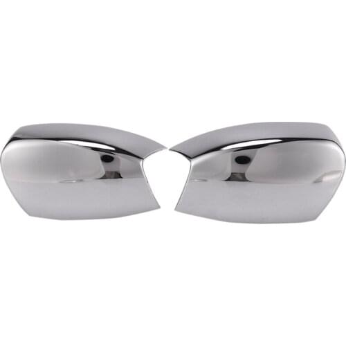 NEW-1 Pair Rear View Mirror Cover ABS Plastic Car Side Mirror Cover Chrome for Ford S-MAX
