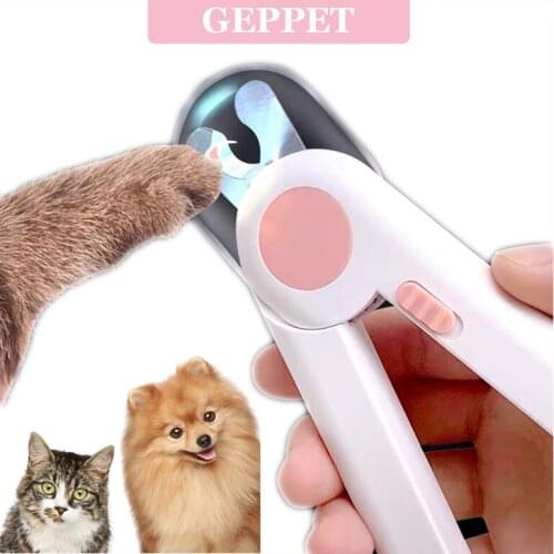Pet Nail Claw Cutter LED Light Grooming Scissors Cats Nails Clipper Trimmer Small Dog Nail Clippers Pet Claw Nail Supplies