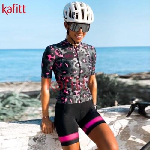 Kafitt new womens triathlon sportswear summer short-sleeved breathable zxcf cycling jersey jumpsuit cycling team clothing