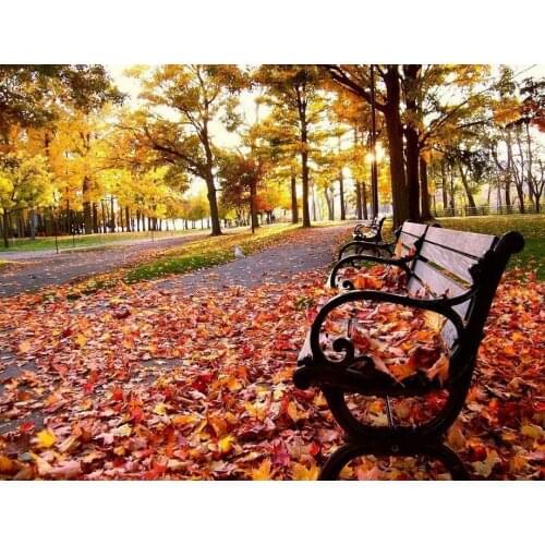 NEW Counted Cross Stitch Kits Needlework Embroidery - 14 ct Aida DMC Color DIY Arts Home Decor - Forest scenery