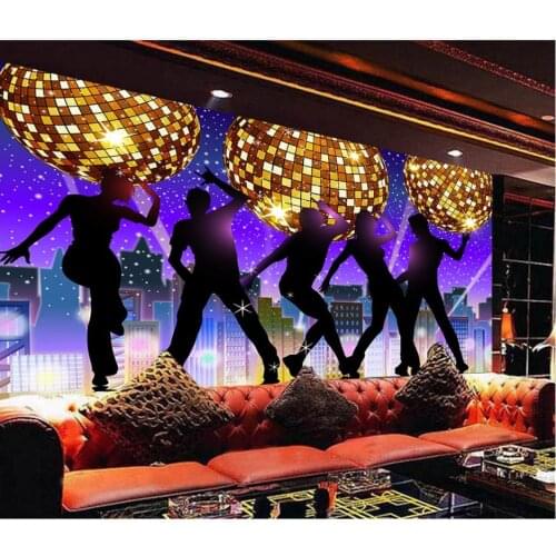 Custom photo wallpaper 3d wall murals wallpaper Modern Karaoke bar KTV disco dream ballroom nightclub tooling background wall