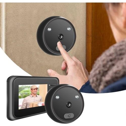 Video Doorbell Peephole Camera Door Bell Viewer Night View PIR Motion Detection 2.8" Monitor Viewer Door Eye Camera