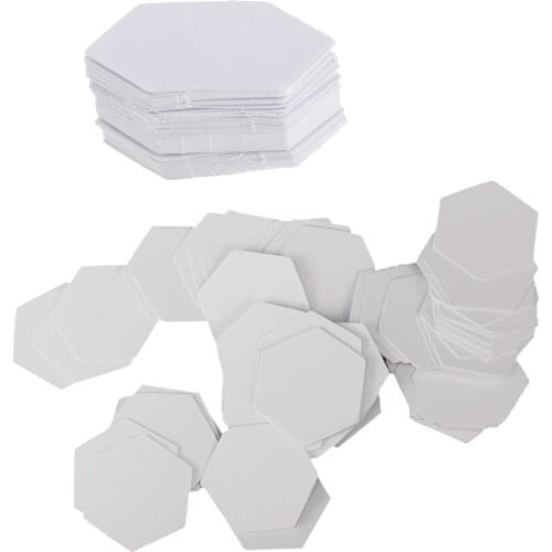 200Pcs Hexagon English Paper Piecing Quilting Templates White 26mm 42mm For Patchwork Crafts