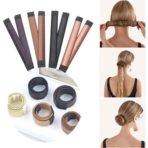 Synthetic Wig Donut Headband Women Hair Accessories Girl Magic Hair Bun Maker Bud Hair Band French Dish Twist DIY Hairsty