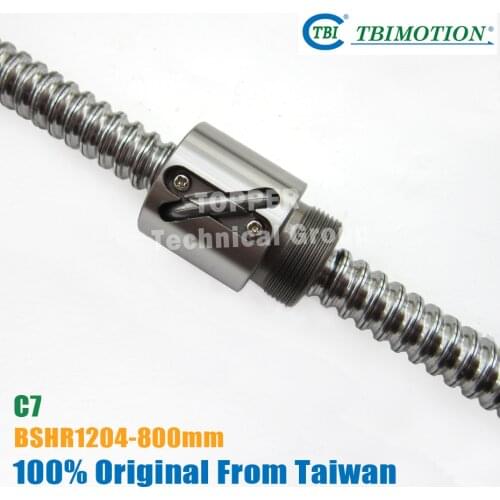 Taiwan TBI BSH1204 ball screw with BSH1204 nut miniature CNC parts BSH 800