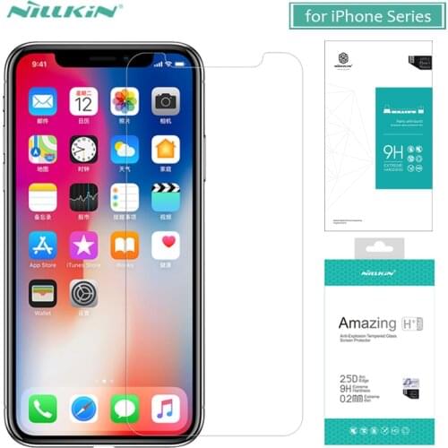 For iPhone X 8 7 6 6S Plus Glass Nillkin Tempered Glass Screen Protector H+ Pro Anti-Scratch for iPhone X 8 7 6 6S 5 5S SE Glass