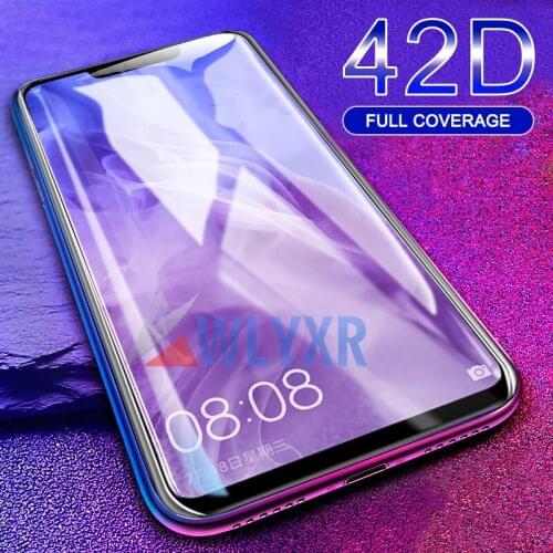HD Protective Glass on the For Huawei Nova 3E 3i 4E 5 5i P Smart Z Y6 Y7 Y9 2019 Prime Pro 42D Tempered Screen Protector Glass