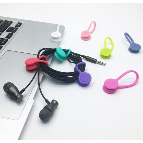 1Pcs Earphone Cord Winder Cable Holder Organizer Clips Multi Function Durable Magnet Headphones Winder Cables