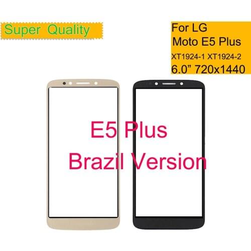 10Pcs/lot For Motorola Moto E5 Plus XT1924 Touch Screen Front Outer Glass Panel Lens For Moto E5 Plus LCD Front Touchscreen