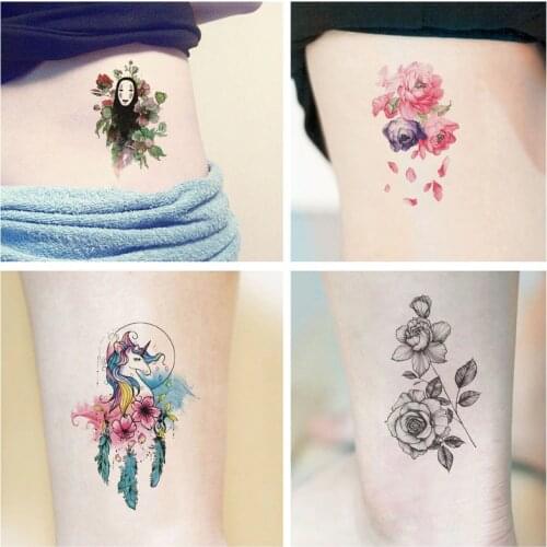 30pcs Fake Tattoo for Woman Girl Cute Sexy Waterproof Temporary Tattoos Sticker Hands Arm Body Art Tatuajes Temporales Tatouages