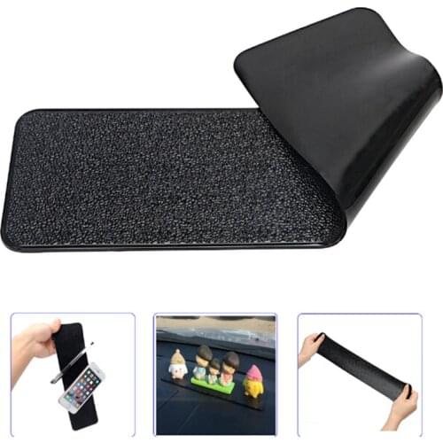Large Size Anti-Slip Car Dashboard Sticky Pad Non-Slip Mat GPS Phone Holder PU Black
