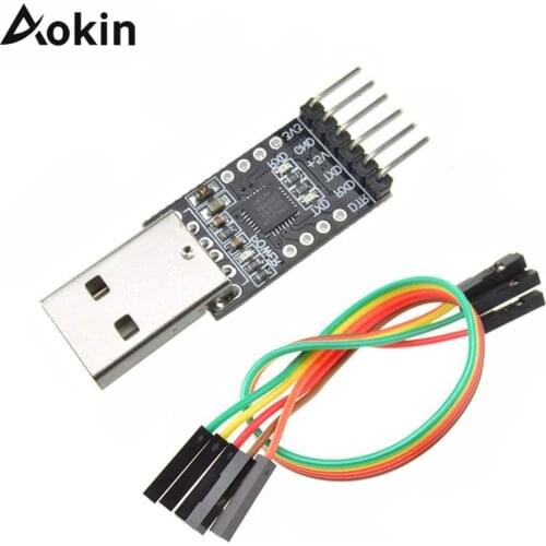 CP2102 USB 2.0 To UART TTL 6 PIN Module Serial Converter With Dupont Cables Support Windows 2000/XP OS9 Linux 2.40 For Arduino
