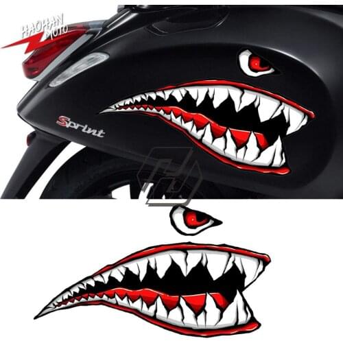 For Piaggio Vespa Liberty PK Beverly Fly Liberty GTV GTS LX Sprint Motorcycle Shark Decals