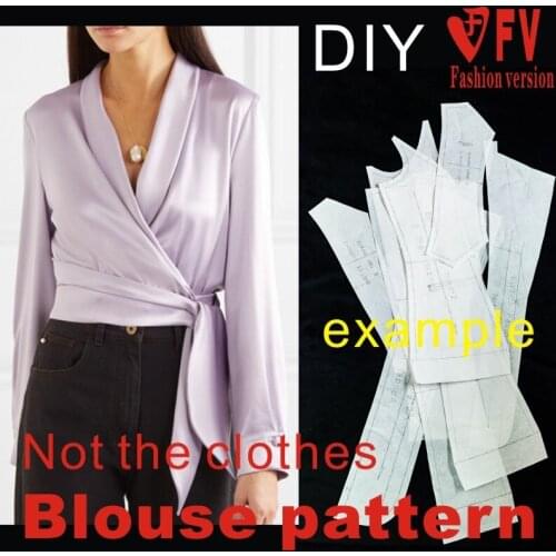 Shirt pattern womens fashion short coat sewing design drawings big-name 1:1 clothing pattern BCY-115