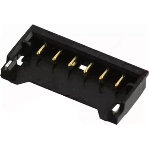 10pcs original connector 6pin 1.2mm plate end socket