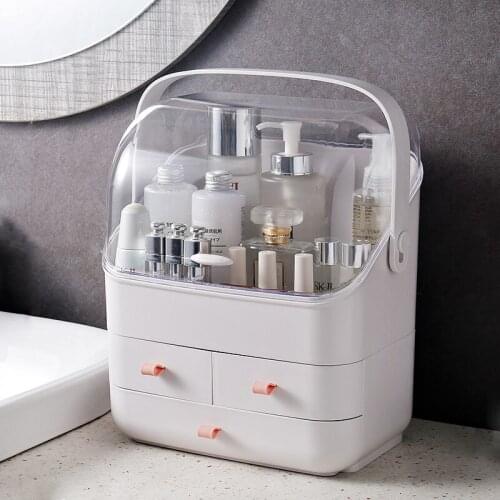 Cosmetic Storage Box Makeup Organizer Drawer Large Capacity Jewelry Nail Polish Makeup Container Portable Cosmetic Organizer Box
