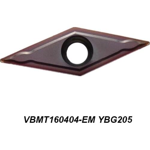 Original VBMT 160404 160408 VBMT160404-EM VBMT160408-EM YBG205 External Turning Holder Turning Tool Of CNC Cutting Tool Carbide