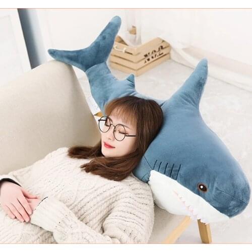 Plush Giant Shark Toys From KTBOStuffed Animal Dolls Soft Russia Shark Pillow Plush Toys Multicolor Hugging Cushion Kids Gift
