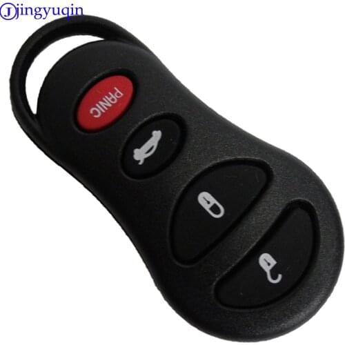 Jinyuqin 20x Car Keyless Entry Remote Key Shell Fob Case 4 6BNT For Chrysler Voyager Cruiser For Dodge Ram Dakota Jeep Cherokee