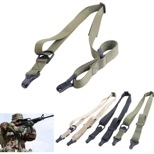 MS3 Gun Sling Tactical Rifles Carry 2 Points Sling Adjustable Length Multi Mission Nylon Shoulder Strap Airsoft Gun Belt Rope