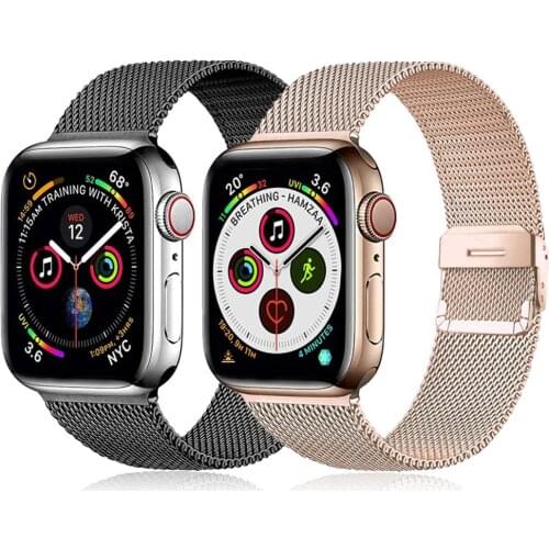 Milanese loop For Apple watch band 44mm 40mm 38mm 42mm Stainless steel Metal belt correa bracelet iWatch series 5 4 3 se 6 strap