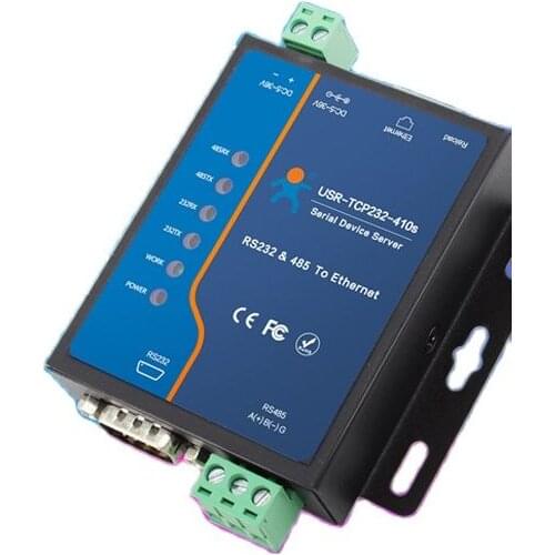 2 serial port communication server Modbus RTU to TCP gateway 232/485 to ethernet module Industrial-grade network serial port410s