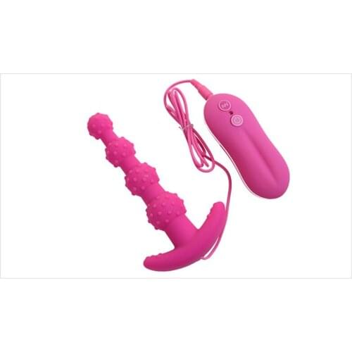Silicone Booty Beads Vibrator,Anal Tube,Sex Products Anal Sex Toys, Adult Games Products Stimulator Butt Beads G-Spot Dual ST325
