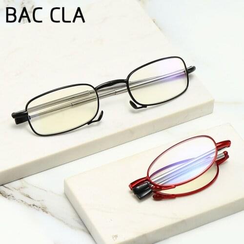 1Pcs Folding Reading Glasses Eyeglass with Case Women Men Blue Light Blocking Reading Magnifying Presbyopic Glasses +1.00~+4.00