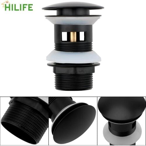 Stainless Steel Vanity Sink Waste Drainer Basin Sink Drain Stopper Slotted Washbasin Sink Plug Pop Up Drain with Overflow