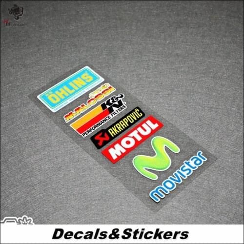 NO.L384 Rossi Movistar Lucky Dog 3M Reflective Modified Stickers Waterproof Decals Bicycle Racing Motorcycle Scratches Cover