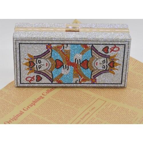 Evening Clutch Bags Bridal Bag Blue Rhinestone Diamond Lady Phone Handbags Women Crystal Wedding Dinner Clutch Purse Wallets