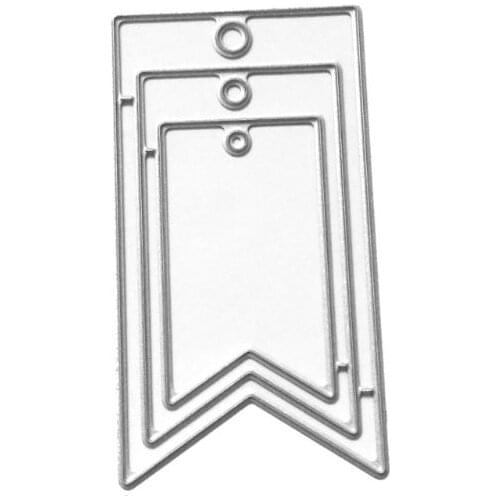 Hanging Tag Metal Cutting Dies Stencil DIY Scrapbooking Album Stamp Paper Card Embossing Craft Decor