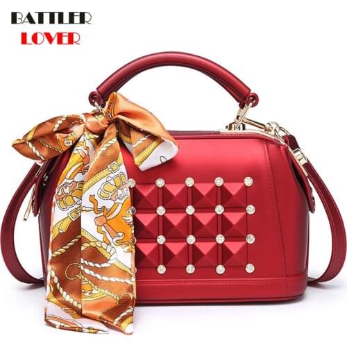 Women Diamond Box Handbags Scarves Bow Design Shoulder Bags For Female 2021 Solid Color Crossbody Purses Lady Brand Boston Flaps
