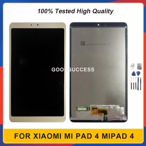 100% Tested For Xiaomi Mi Pad 4 Mipad 4 LCD Display Touch Screen Panel Digitizer Glass Mipad4 Lcds Assembly Replacement