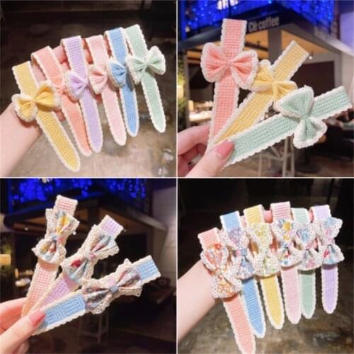 1PCS Broken Hair Artifact Hairband Pure Color Girls Hair Band Hairpin Summer Magic Bangs Sticker Baby Headdress Hair Accessories