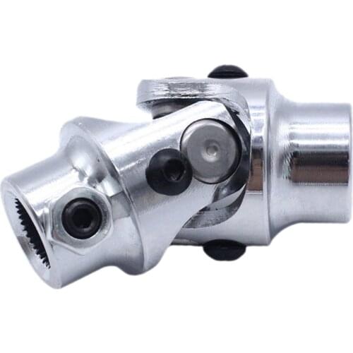 Chrome Round Single Steering Shaft Universal 3/4"-36 Spline 3/4" DD Replacement Car 1Piece Automotive Parts