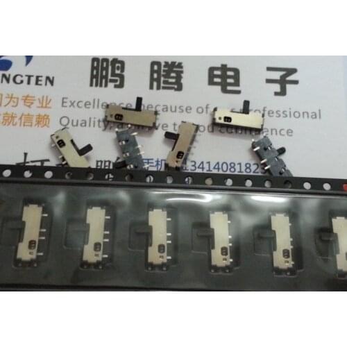 10PCS/lot Taiwan toggle switch SMD 8-pin notebook self-reset toggle slide switch right handle