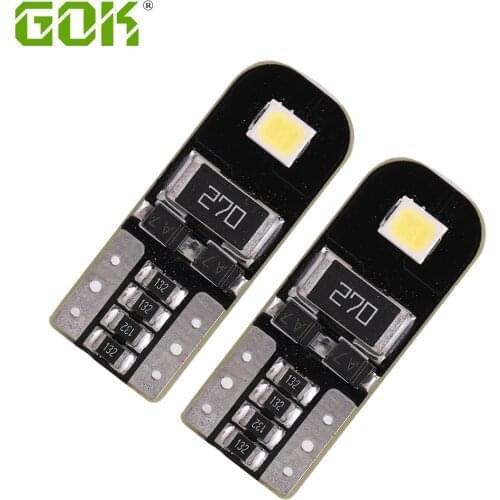 100-500PCS T10 LED Wedge Bulbs W5W 194 2835 501 Socket Canbus No Error Auto Interior Reading Trunk Lamps White 12V 6000K 200LM